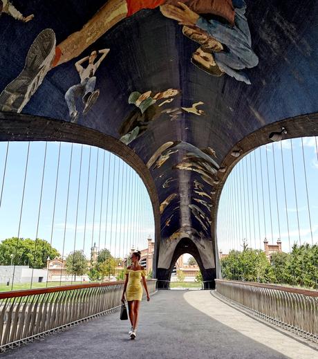 Yellow drapped dress