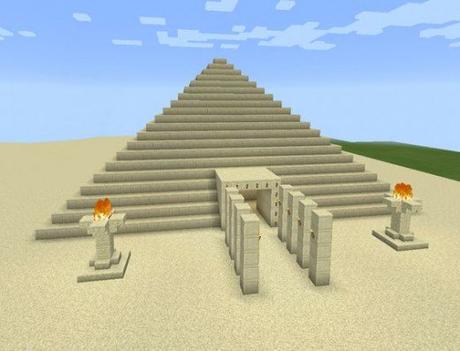 Ideas y cosas para construir en Minecraft Piramide simple