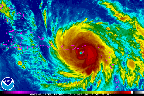El impresionante Huracán Dorian visto desde el espacio