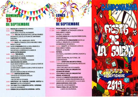 Fiestas de La Soledad 2019 en Camponaraya | Programa de actividades Fiestas de La Soledad 2019 en Camponaraya | Programa de actividades