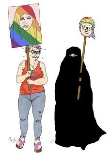 El movimiento LGBT y el feminazismo se arrodillan de nuevo ante el Islam