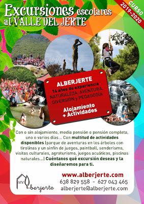 RECUERDA: Ya disponibles nuestras excursiones para colegios e institutos al Valle del Jerte. Curso 2019-2010