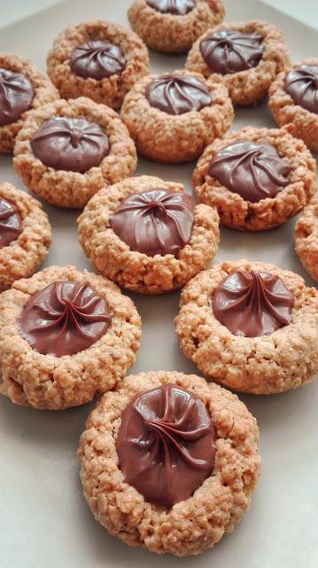 Galletas de Avena y Almendra con Nocilla