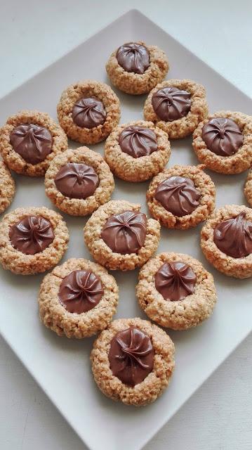 Galletas de Avena y Almendra con Nocilla