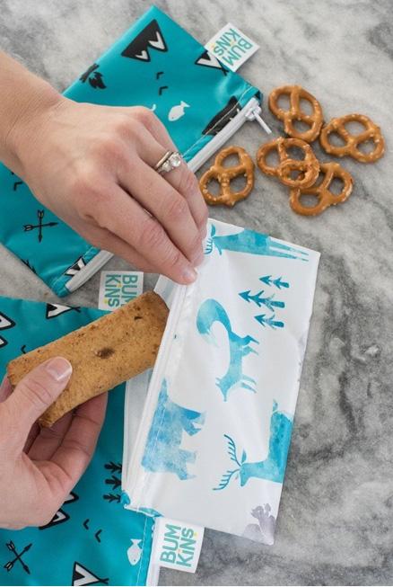 Pack de 2 Bolsas reutilizables para Snacks