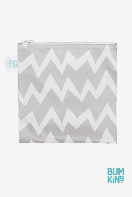 Bolsa para Snacks reutilizable Zig zag Gris