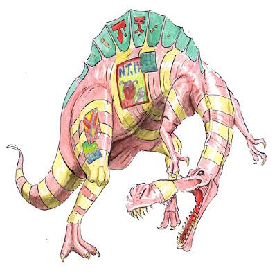 Los dinosaurios publicitarios de Matthieu Dupille Los dinosaurios publicitarios de Matthieu Dupille