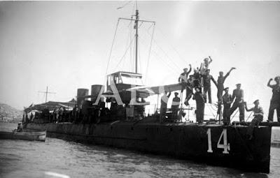 UNIDADES DE LA ARMADA ATRACADAS EN CARTAGENA EL 17 DE JULIO DE 1936