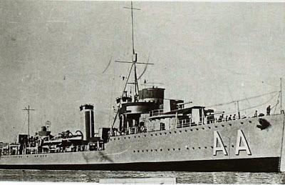 UNIDADES DE LA ARMADA ATRACADAS EN CARTAGENA EL 17 DE JULIO DE 1936