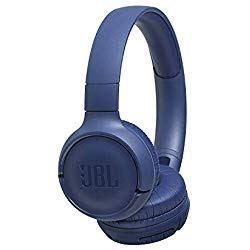 JBL Tune500BT - Auriculares supraaurales inalámbricos con conexiones multipunto y asistente de voz Google now o Siri, batería de 16 h, azul