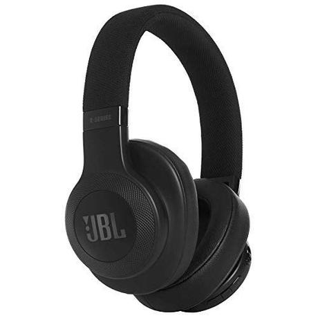 JBL E55BT - Auriculares Bluetooth supraaurales plegables con cable y control remoto universal, batería de hasta 20 h, negro