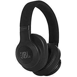 JBL E55BT - Auriculares Bluetooth supraaurales plegables con cable y control remoto universal, batería de hasta 20 h, negro