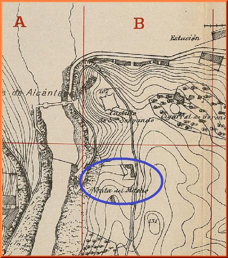 El Parador de Macho en un plano de los alrededores de Toledo (1900). Archivo Municipal de Toledo