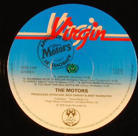 The Motors -Approved by the Motors Lp 1978