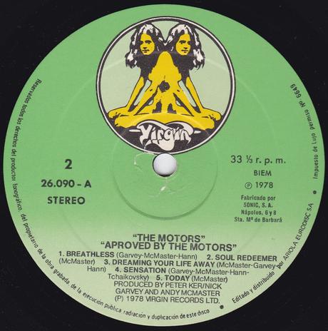 The Motors -Approved by the Motors Lp 1978 The Motors -Approved by the Motors Lp 1978