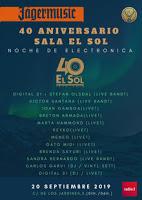 Fiesta 40 Aniversario Sala el Sol Noche de Electrónica
