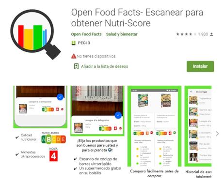 3 Apps para analizar alimentos 3 Apps para analizar alimentos