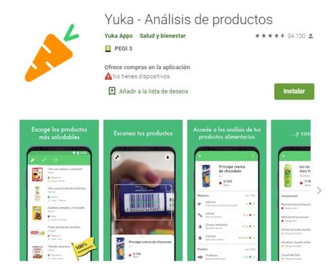 3 Apps para analizar alimentos 3 Apps para analizar alimentos