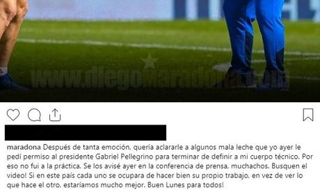 Criticaron a Diego Maradona y él explotó en sus redes sociales