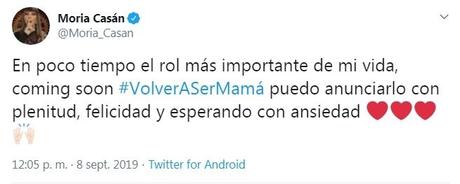 Moria Casán anunció que volverá a ser madre