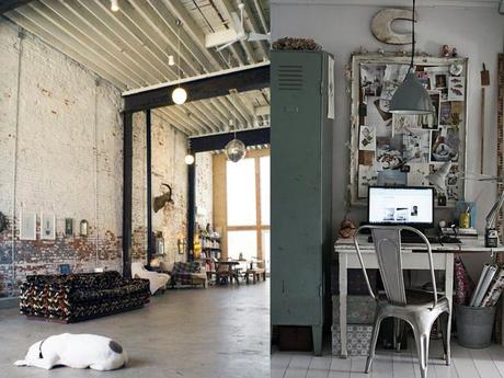 La decoración industrial nace más bien por una necesidad,...