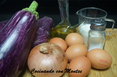 Tortilla de berenjena y cebolla Tortilla de berenjena y cebolla