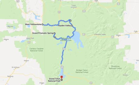 West-to-South-Map.jpg.optimal ▷ Un día en el parque nacional de Yellowstone