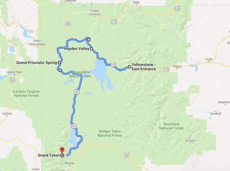 East-to-South-Map.jpg.optimal ▷ Un día en el parque nacional de Yellowstone