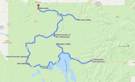 East-to-North-Map.jpg.optimal ▷ Un día en el parque nacional de Yellowstone