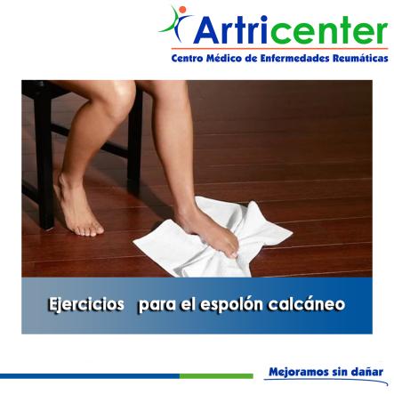 Artricenter: Ejercicios   para el espolón calcáneo.