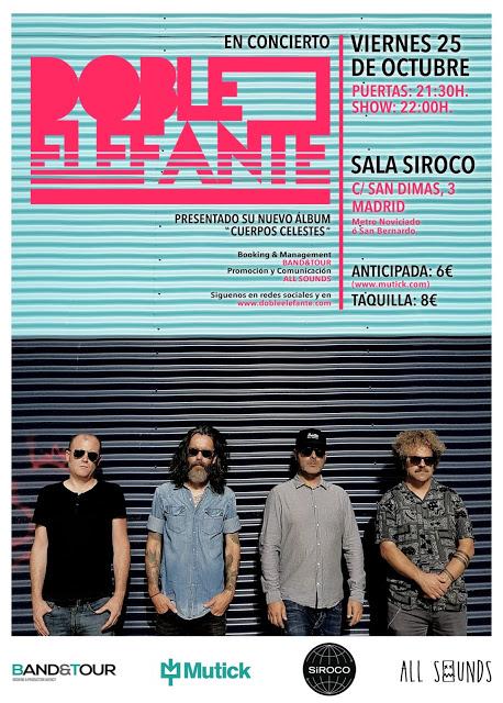 Doble Elefante presentarán nuevo disco el 25 de octubre en Madrid