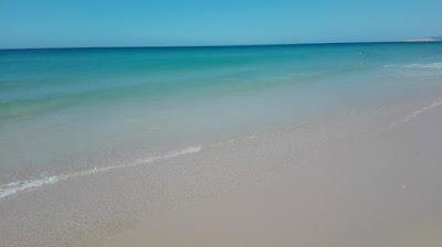 Playa azul.
