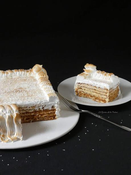 Tarta de Galletas Coco y Merengue