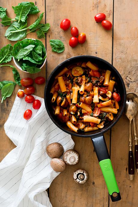 PASTA ONE POT DE CALABACIN Y CHAMPIÑONES