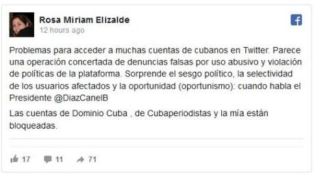 Declaración de la UPEC: Twitter censura masivamente a periodistas y medios en Cuba