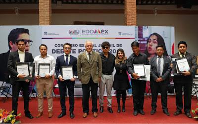 RECONOCE GEM A GANADORES DEL CONCURSO ESTATAL JUVENIL DE DEBATE POLÍTICO 2019
