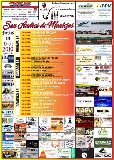 Planes para el fin de semana en el Bierzo. 13 al 15 de septiembre 2019