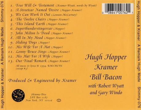 Hugh Hopper & Kramer - A Remark Hugh Made (1994)