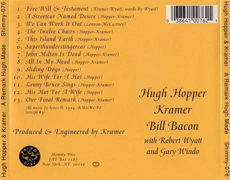 Hugh Hopper & Kramer - A Remark Hugh Made (1994)