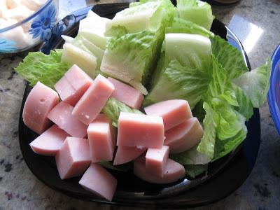 Picar el pavo y los cogollos Sandwich frío Thermomix