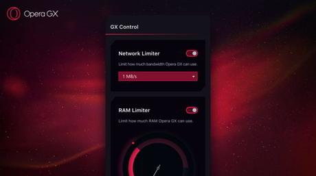 El nuevo Opera GX presenta su limitador de red y otras funciones más