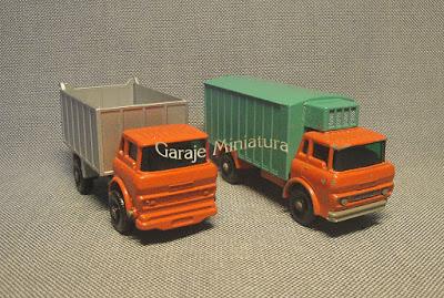 Camiones frontales GMC de Matchbox.