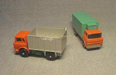 Camiones frontales GMC de Matchbox.