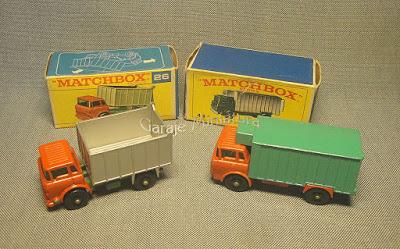 Camiones frontales GMC de Matchbox.