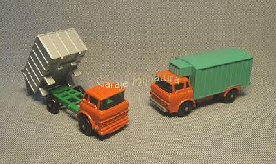 Camiones frontales GMC de Matchbox.