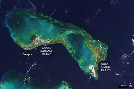 El antes y después de Bahamas visto desde el espacio, tras el paso del devastador Huracán Dorian
