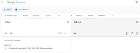 Diferencias entre: Millón, millardo y billón.