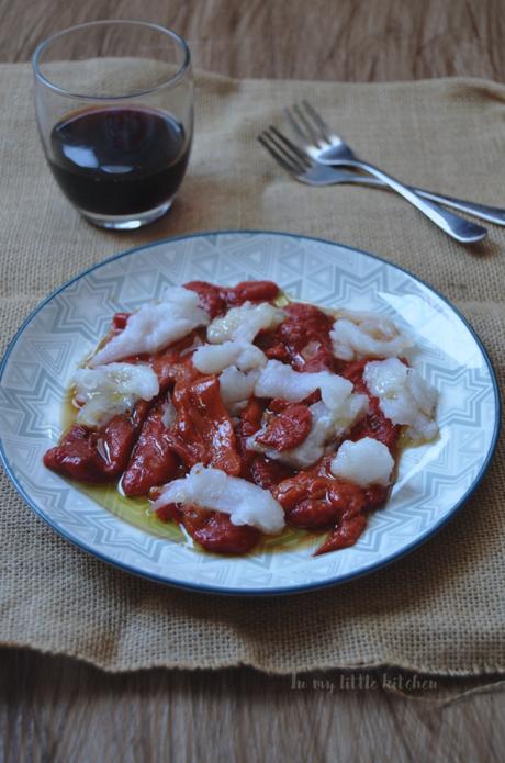 Ensalada de pimientos y bacalao (esgarraet)- Cocinas del mundo