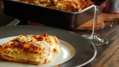 Lasagna con Ricota, Queso y Salsa Bolognesa lasaña lasagna ricota bolognesa queso