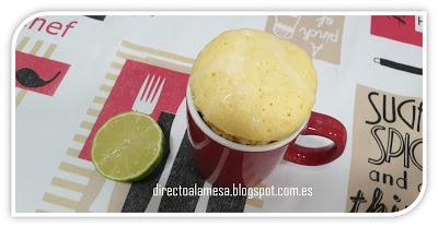 Mug cake de limón
